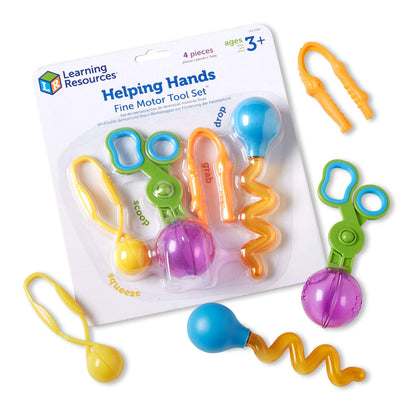 Learning Resources Helping Hands Fine Motor Tool Set Toy, Fine Motor and Sensory Toy, Fine Motor Games, Ages 3+