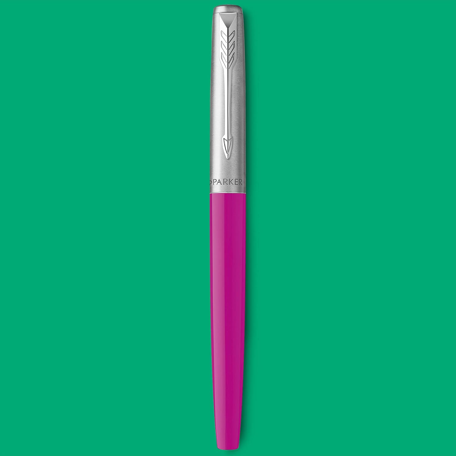 Parker Jotter Originals Fountain Pen | Classic Magenta Finish | Medium Nib | Blue & Black Ink