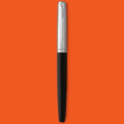Parker Jotter Originals Fountain Pen | Classic Black Finish | Medium Nib | Blue & Black Ink