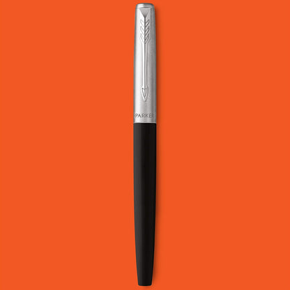 Parker Jotter Originals Fountain Pen | Classic Black Finish | Medium Nib | Blue & Black Ink