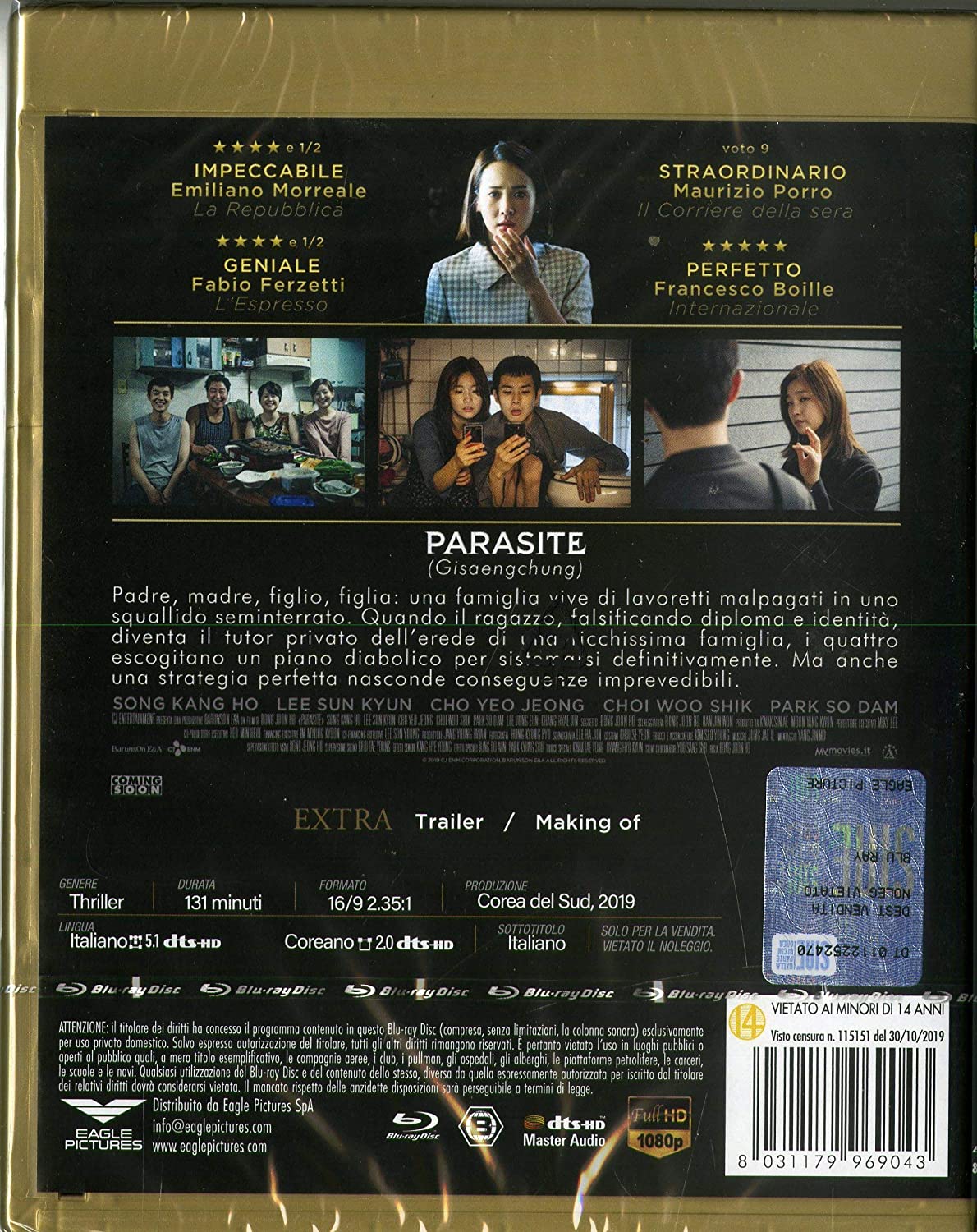 Parasite (Blu-Ray+Dvd)