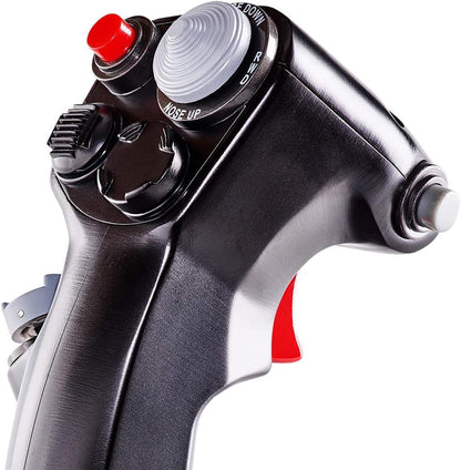 F-16C Viper Hotas Add-On Grip - Versatile Replica Fighter Aircraft Flight Stick for Flight Games and Simulations (Electronic Games