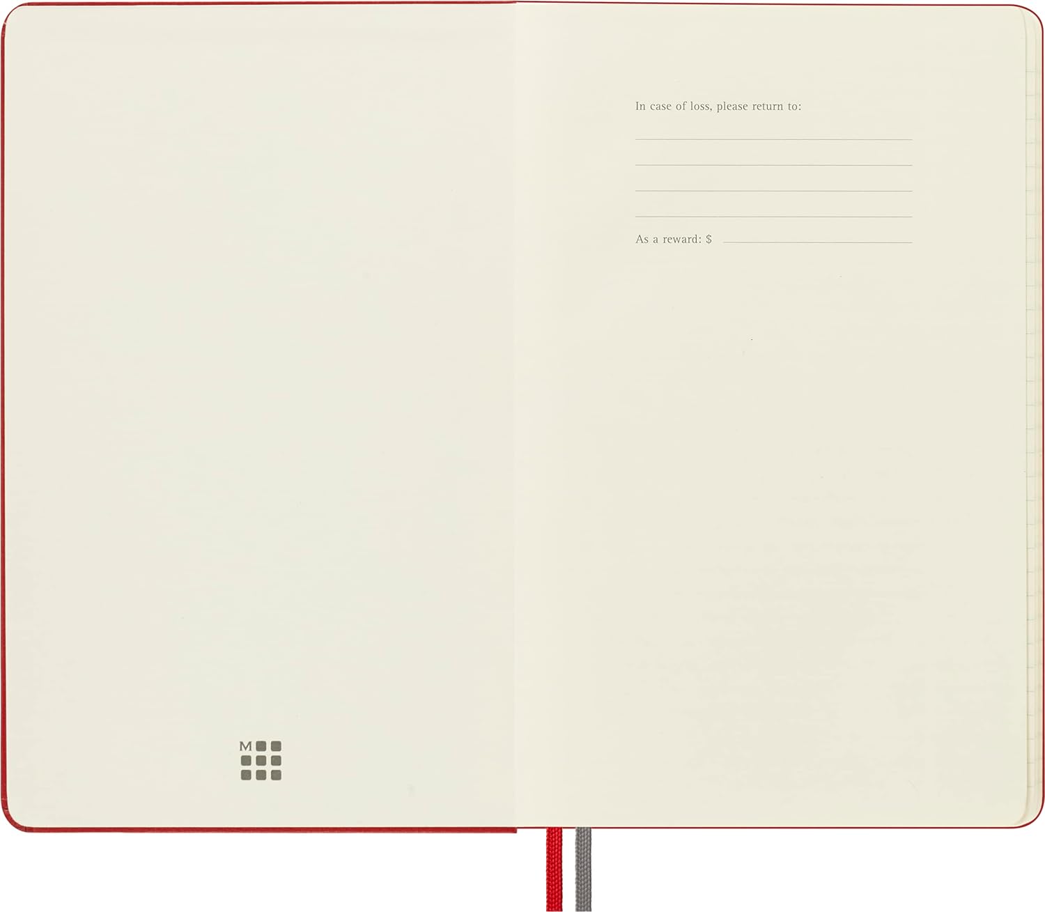 Moleskine - Classic Notebook Expanded, Ruled Notebook, Hard Cover and Elastic Closure, Size Large 13 x 21 cm, Colour Scarlet Red, 400 Pages