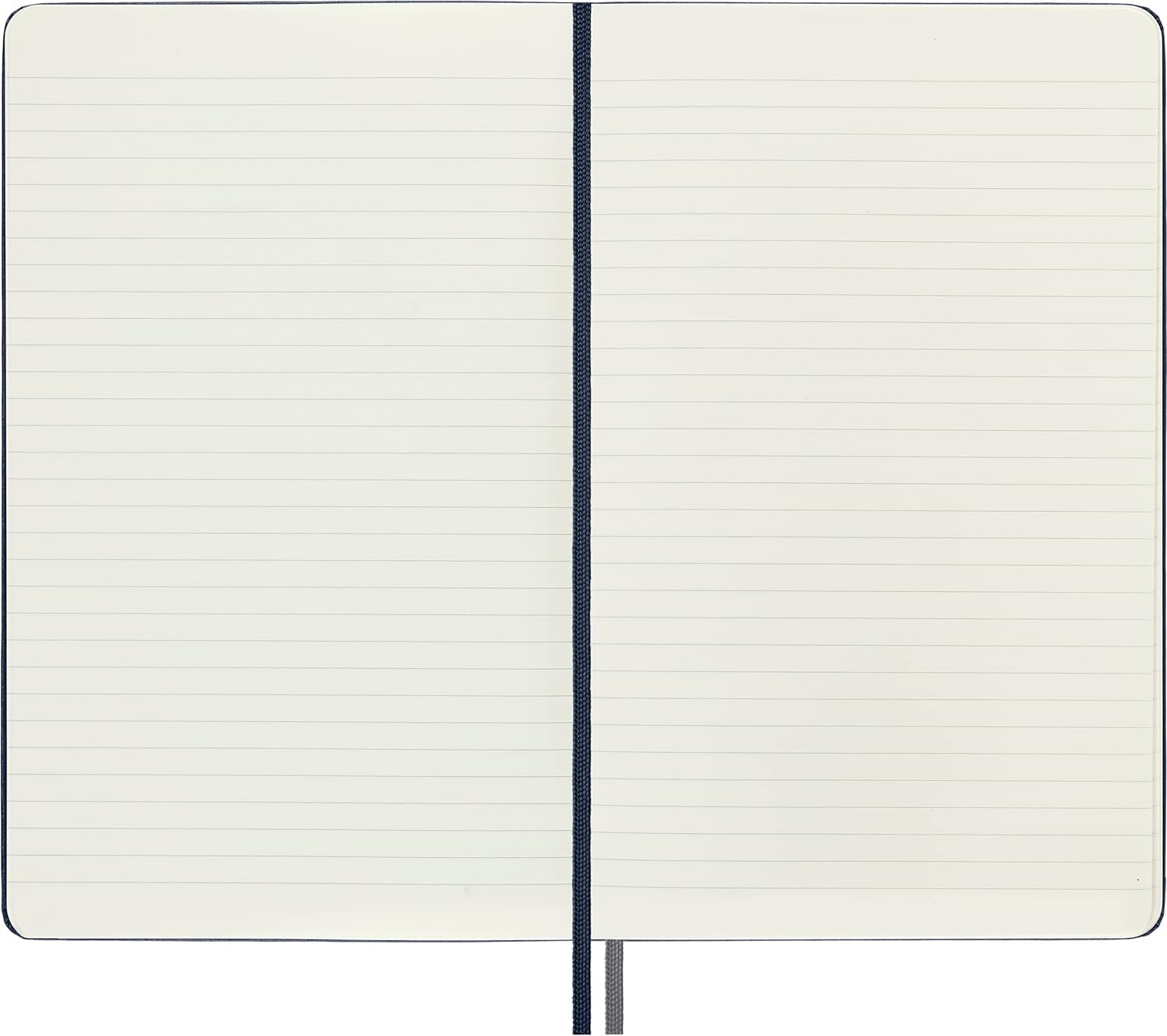 Moleskine - Classic Notebook Expanded, Ruled Notebook, Hard Cover and Elastic Closure, Size Large 13 x 21 cm, Colour Sapphire Blue, 400 Pages