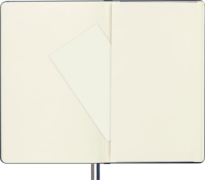 Moleskine - Classic Notebook Expanded, Ruled Notebook, Hard Cover and Elastic Closure, Size Large 13 x 21 cm, Colour Sapphire Blue, 400 Pages