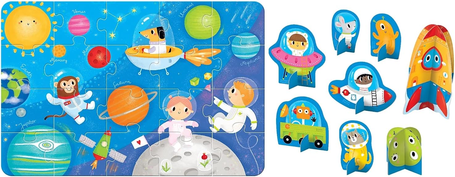 Figure It Out Puzzle Space 2+: Age 2+ with 8 Jumbo Figures