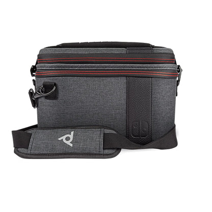PDP Gaming Pull-N-Go Travel Case | Elite Edition | 2-in-1 with Removable Compartments: Grey - Nintendo Switch Pull-N-Go Grey