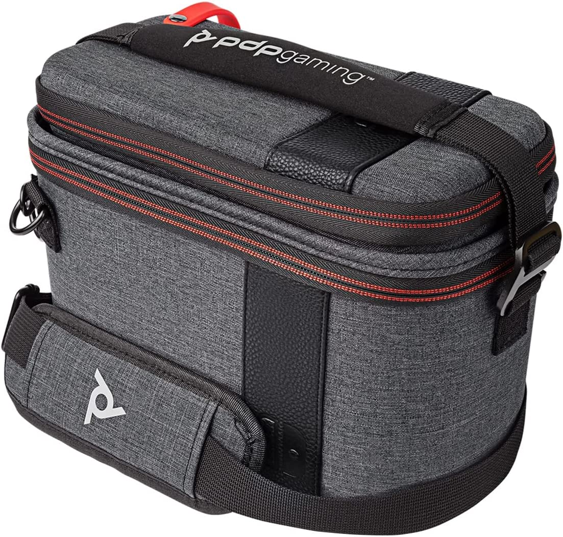 PDP Gaming Pull-N-Go Travel Case | Elite Edition | 2-in-1 with Removable Compartments: Grey - Nintendo Switch Pull-N-Go Grey