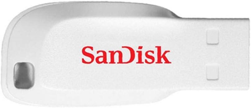 SanDisk SDCZ50C-016G-B35W 16 GB Cruzer Blade USB 2.0 Flash Drive - White ( Standard Packaging