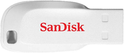 SanDisk SDCZ50C-016G-B35W 16 GB Cruzer Blade USB 2.0 Flash Drive - White ( Standard Packaging