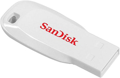 SanDisk SDCZ50C-016G-B35W 16 GB Cruzer Blade USB 2.0 Flash Drive - White ( Standard Packaging