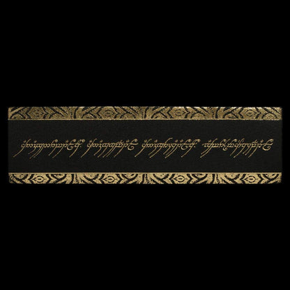 WETA Collectibles Lord of the Rings Leather Bookmark The One Ring Inscription