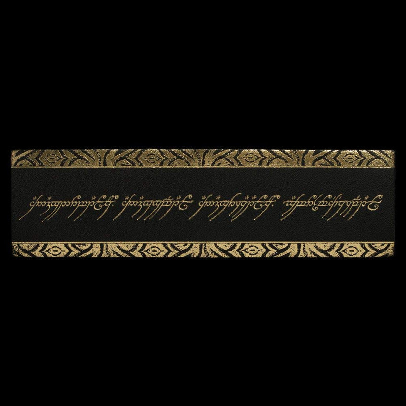 WETA Collectibles Lord of the Rings Leather Bookmark The One Ring Inscription