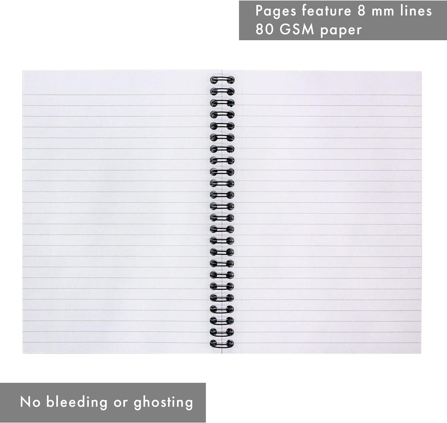 Pukka Pad, A5 Metallic Jotta Book 3-Pack for Home, School, and Office – 15 x 21cm – Wirebound Notebook with 8mm Lines and 80GSM Paper – Features Perforated Edges - 200 Pages, Green