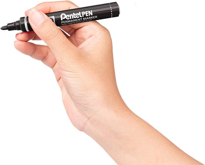 Pentel N50 Permanent Marker Bullet Tip 1.5-2mm Line Black Ref N50-A