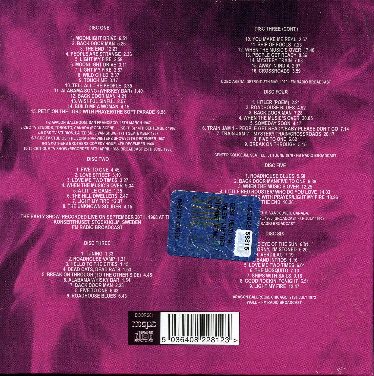 LIGHT MY FIRE - LIVE 1967-1972-DOORS THE