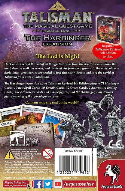 Pegasus Spiele | Talisman: The Harbinger Expansion | Board Game | Ages 13+ | 2-6 Players | 90 Minutes Playing Time