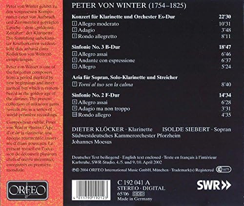 Klarinettenkonzert/sinfonien Nos. 2 and 3 (Moesus)