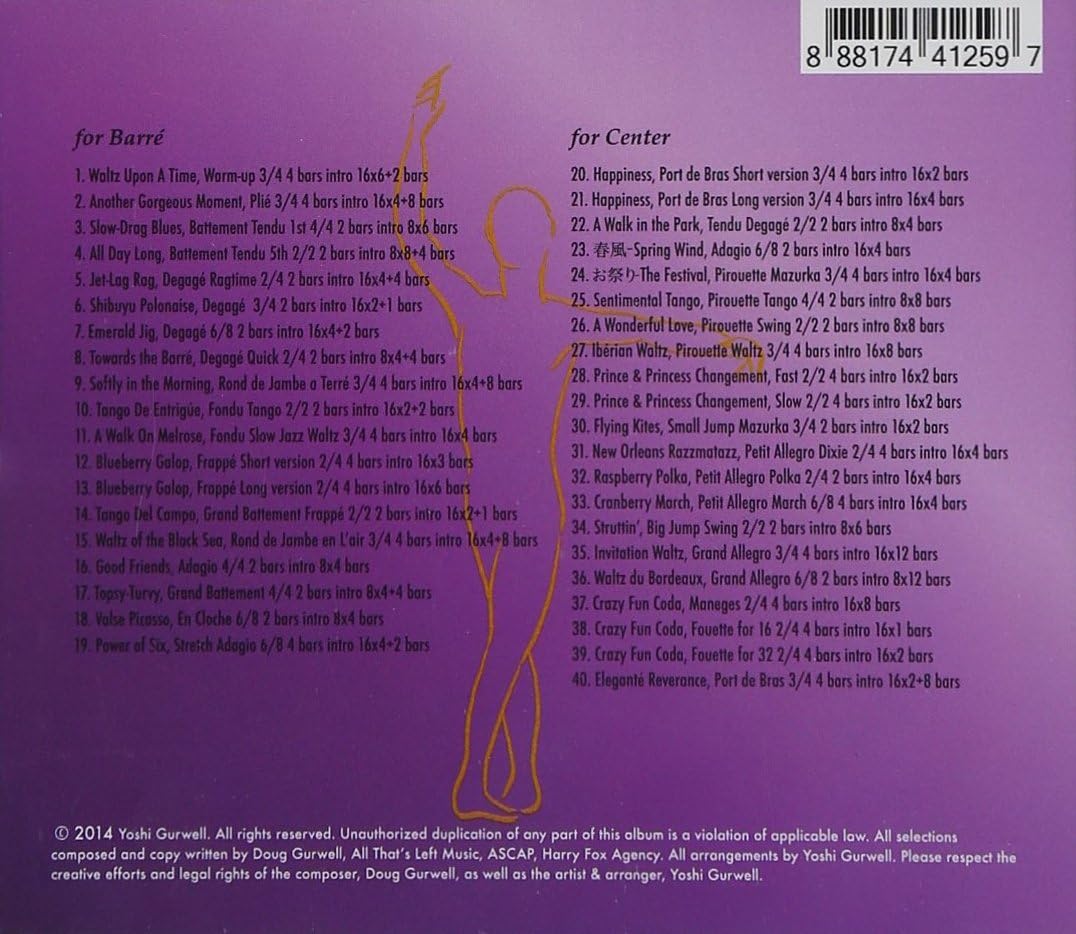 Yoshi Gurwell: Music For Ballet Lovers Vol. 8
