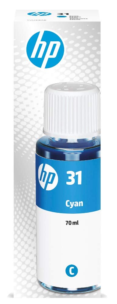 HP 31 (1VU26AE) Cyan Original Tintenflasche (70ml) für HP Smart Tank