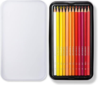 STAEDTLER 175 M36 Wood-Free Coloured Pencils - Assorted Colours (Tin of 36) 36 count (Pack of 1) Standard