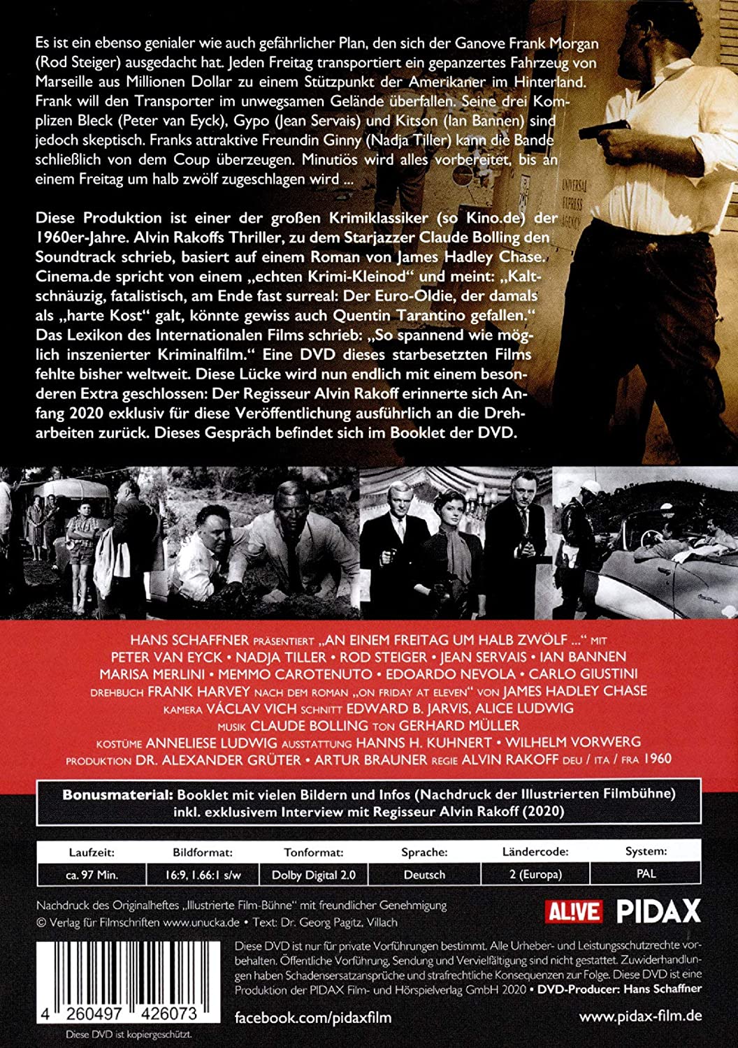 An einem Freitag um halb zwölf... / Starbesetzter Krimiklassiker nach einem Roman von James Hadley Chase (Pidax Film-Klassiker