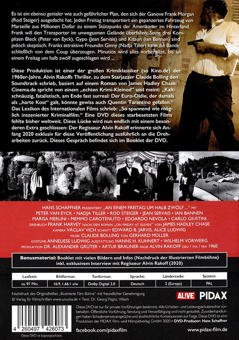 An einem Freitag um halb zwölf... / Starbesetzter Krimiklassiker nach einem Roman von James Hadley Chase (Pidax Film-Klassiker