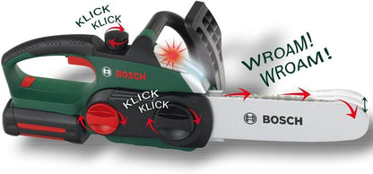 Theo Klein 8399 Bosch Chain Saw I Authentic Replica of the Original I Battery - Powered Saw with Light and Sound Effects I Toy for Children Aged 3 Years and up