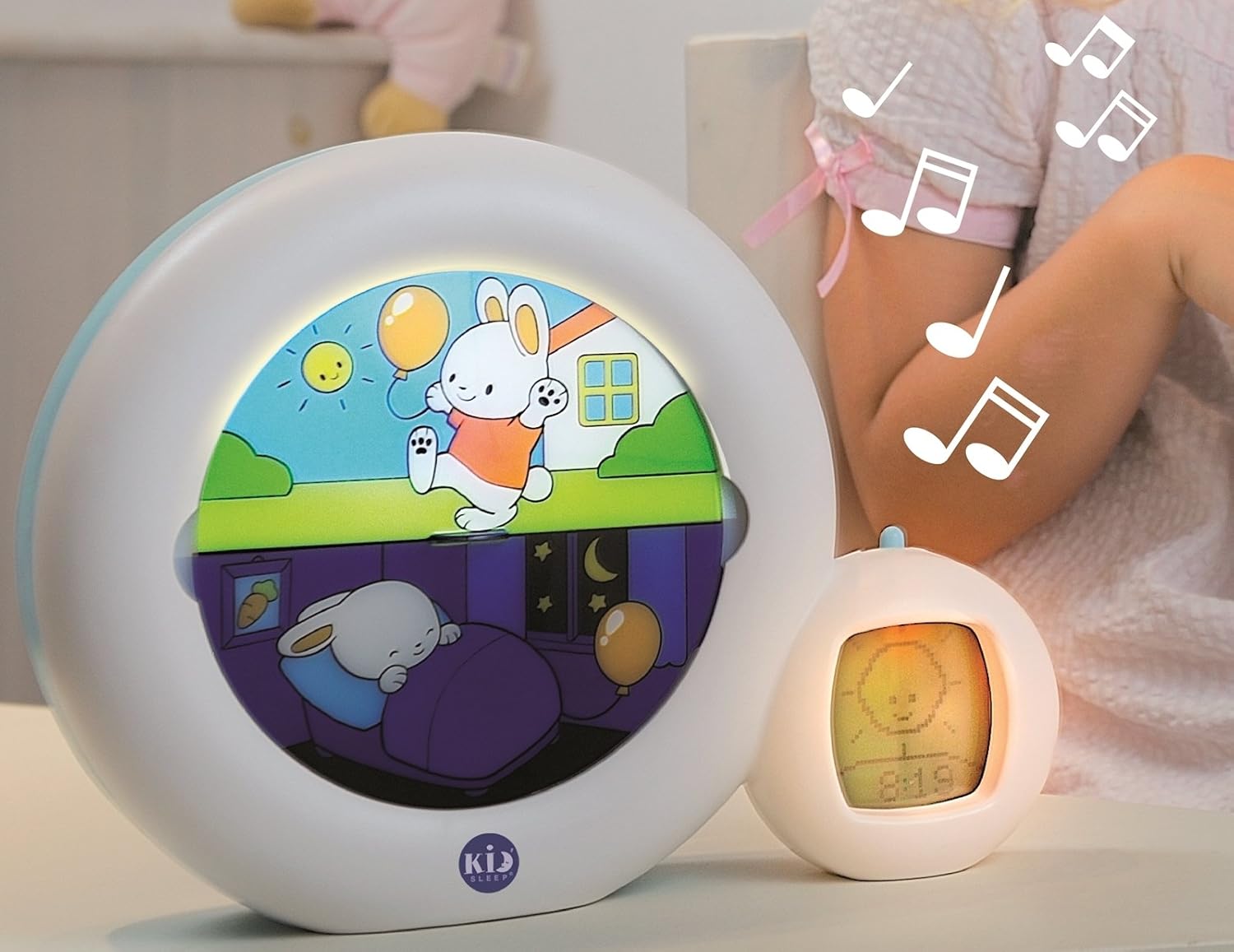 Sveglia educativa giorno-notte 5 in 1 con display per bambini Moon 0-3 anni - Moon