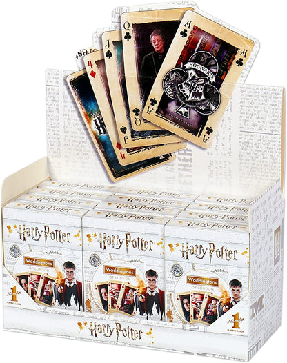 Waddingtons Number 1 Harry Potter Playing Card Game, enter the magical world of Hogwarts and play with Harry, Ron, Hermione, Dumbledore, Snape and Hagrid, gift and toy for boys and girls Aged 4 plus