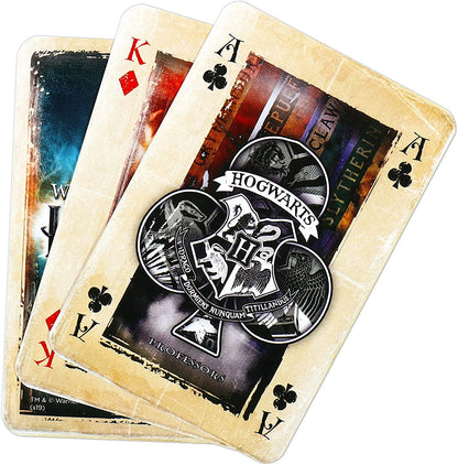 Waddingtons Number 1 Harry Potter Playing Card Game, enter the magical world of Hogwarts and play with Harry, Ron, Hermione, Dumbledore, Snape and Hagrid, gift and toy for boys and girls Aged 4 plus