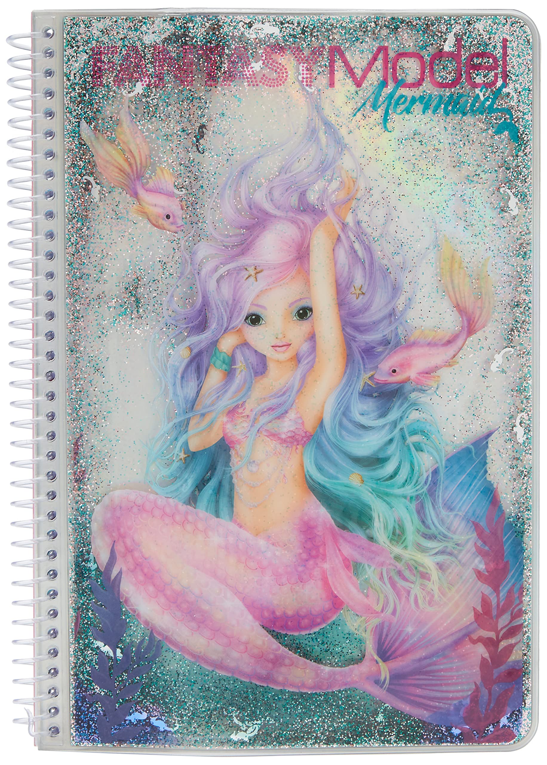 DEPESCHE 410472 Fantasy Model Mermaid Colouring Book, Approx. 17 x 23.5 x 1.5 cm, Multicolor