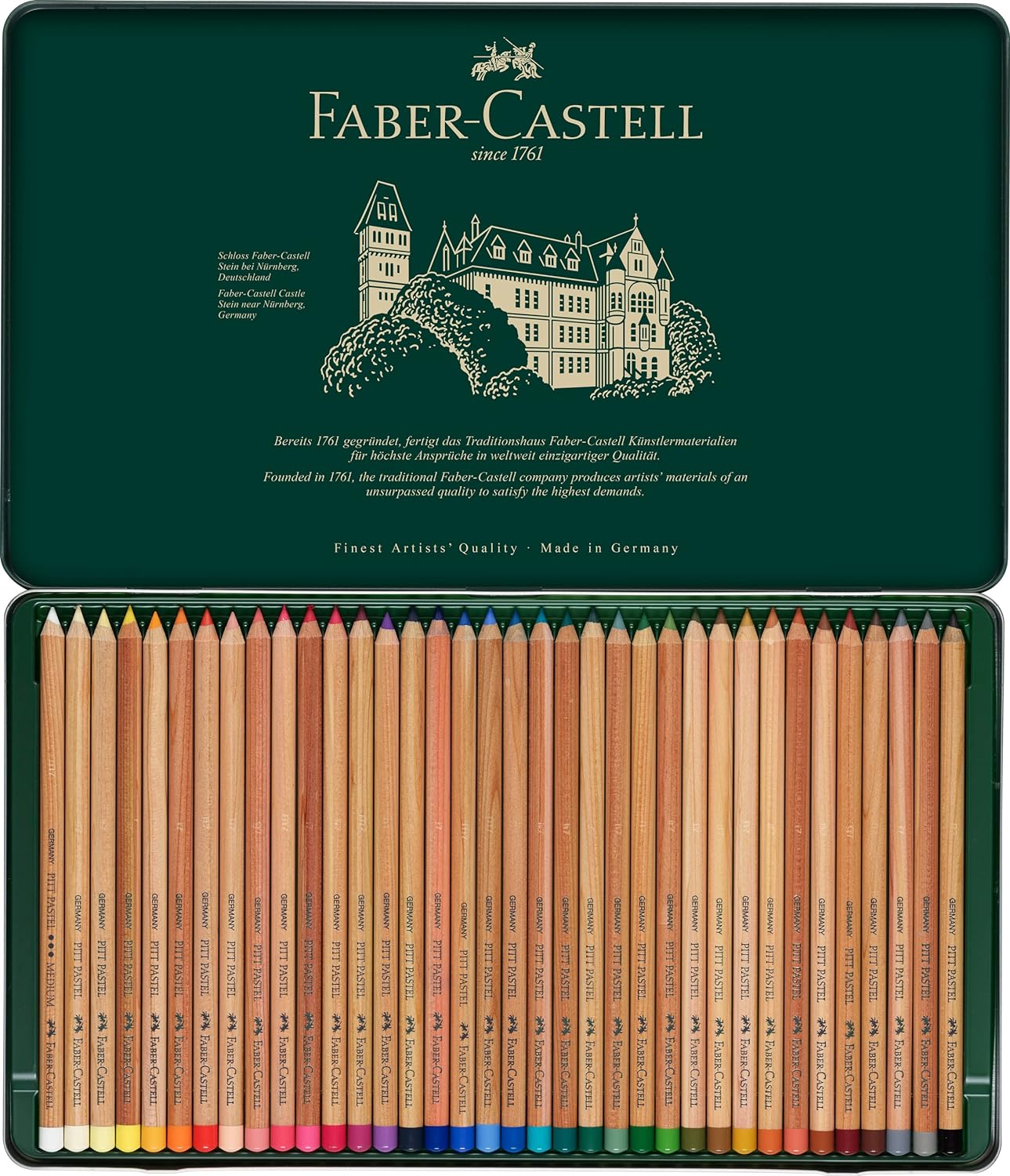 Faber-Castell PITT Pastel Pencils Tin Of 36