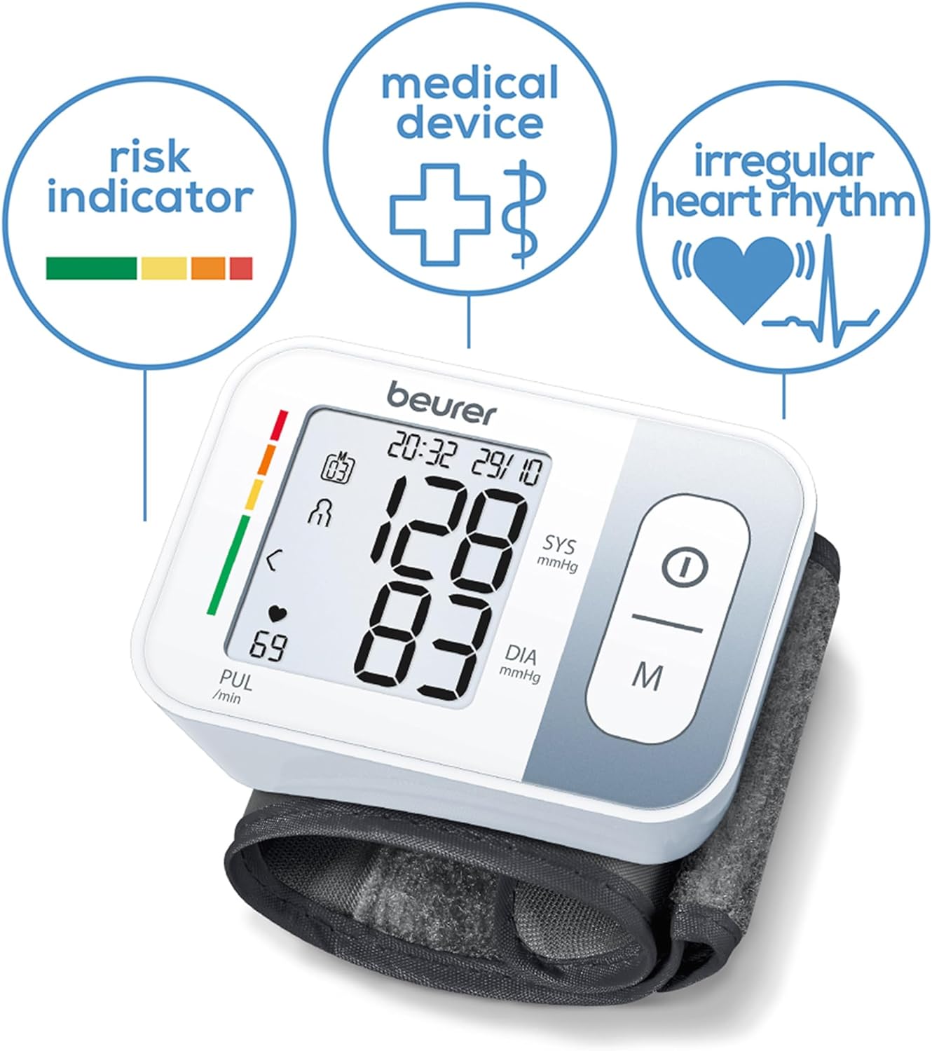 Beurer - Bc 28 Wrist Blood Pressure Monitor - 5 Years Warranty