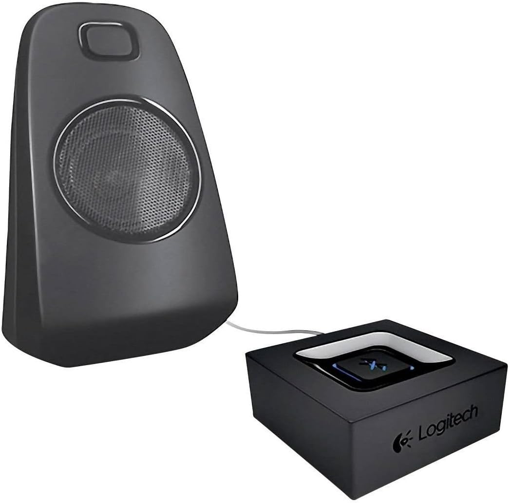 Logitech Ricevitore Audio Bluetooth Wireless, ‎Pc/Mac/Smartphone/Tablet/Ricevitore Av, Uscite Audio 3.5 Mm E Rca Alle Casse Altoparlanti, ‎Nero, ‎5.71 x 5.08 x 2.23 cm, 175 grammi