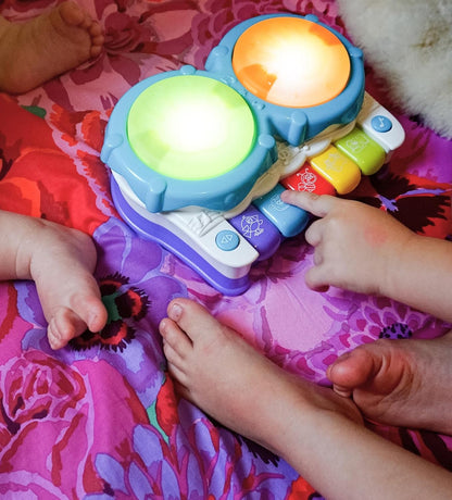 Playgro 2 In 1 Light Up Music Maker – A Baby Musical Toy with Lights & Sounds To Boost Sensory Play - Features 20 Fun Tunes That Teach Cause-And-Effect - A Joyful Light Sound Toy For Discovery