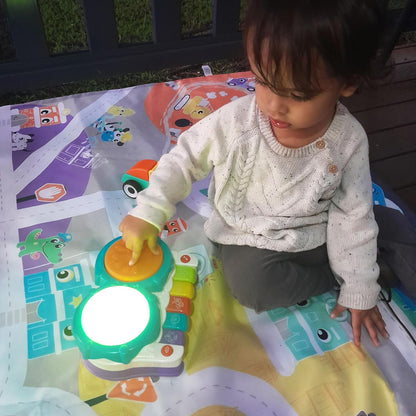 Playgro 2 In 1 Light Up Music Maker – A Baby Musical Toy with Lights & Sounds To Boost Sensory Play - Features 20 Fun Tunes That Teach Cause-And-Effect - A Joyful Light Sound Toy For Discovery