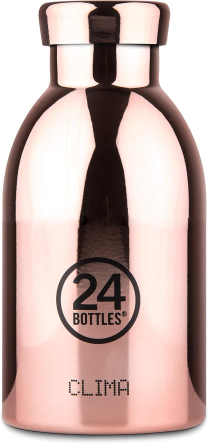 24BOTTLES Clima Bottle 330 ml Rose Gold Bottle, Adults Unisex, Multicoloured (Multicoloured), 330 ml