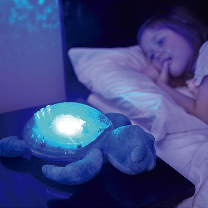 Cloud b Ocean Projector Nightlight with White Noise Soothing Sounds | Adjustable Settings and Auto-Shutoff | Tranquil Turtle - Aqua