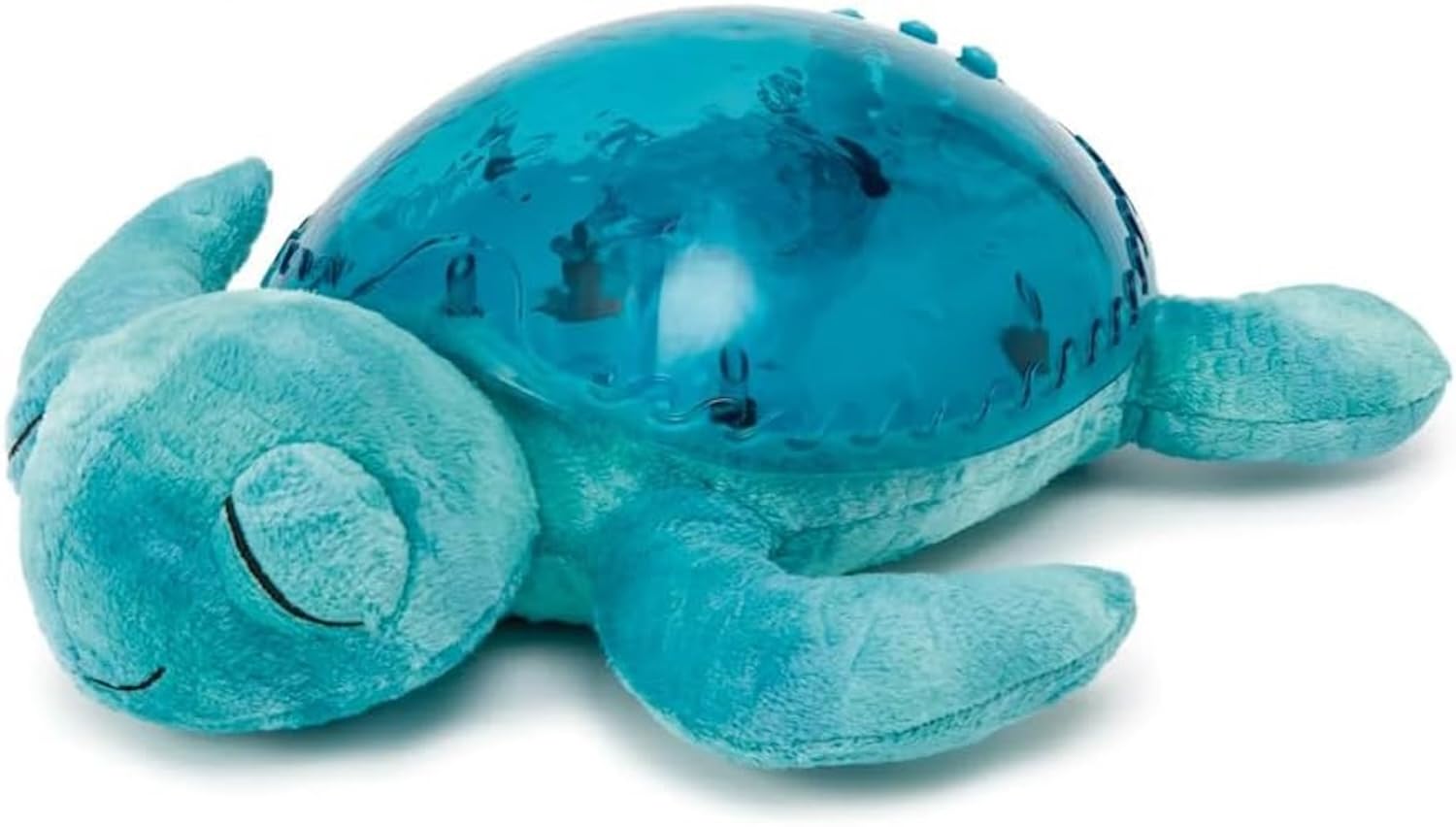 Cloud b Ocean Projector Nightlight with White Noise Soothing Sounds | Adjustable Settings and Auto-Shutoff | Tranquil Turtle - Aqua