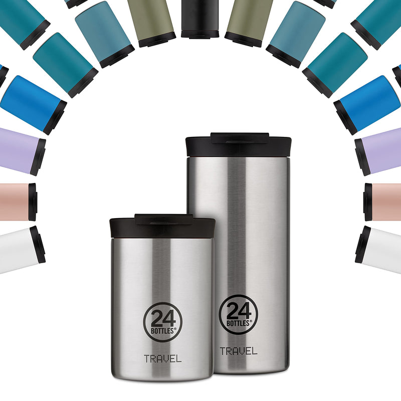 24 Bottles - Travel Tumbler 0,35 L - Black Marble (24B610)