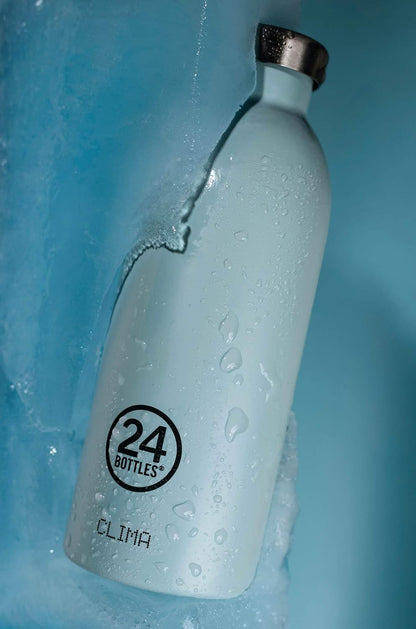 24 Bottles - Clima Bottle 0.33 L - Carrara (24B410), Stainless Steel