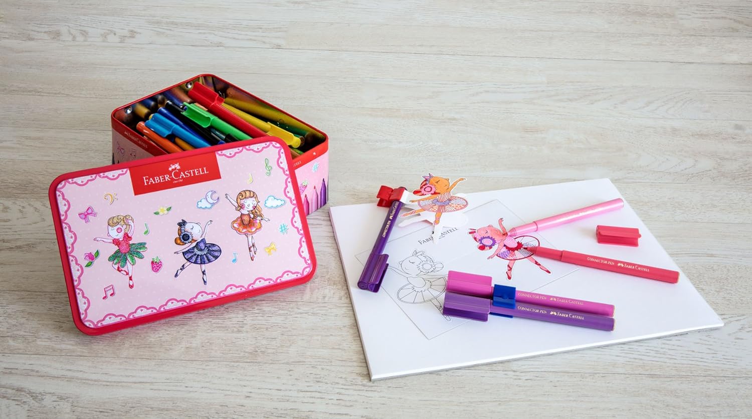 Faber-Castell - Connector Fibre-tip Pen - Ballerina Box, 33 pcs. (155534