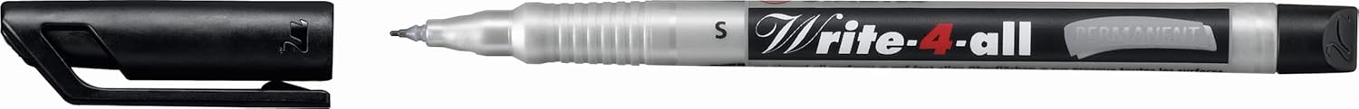 Permanent Marker Pen - STABILO Write-4-all - Fine - Pack of 10