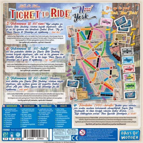 Ticket to Ride - New York (English