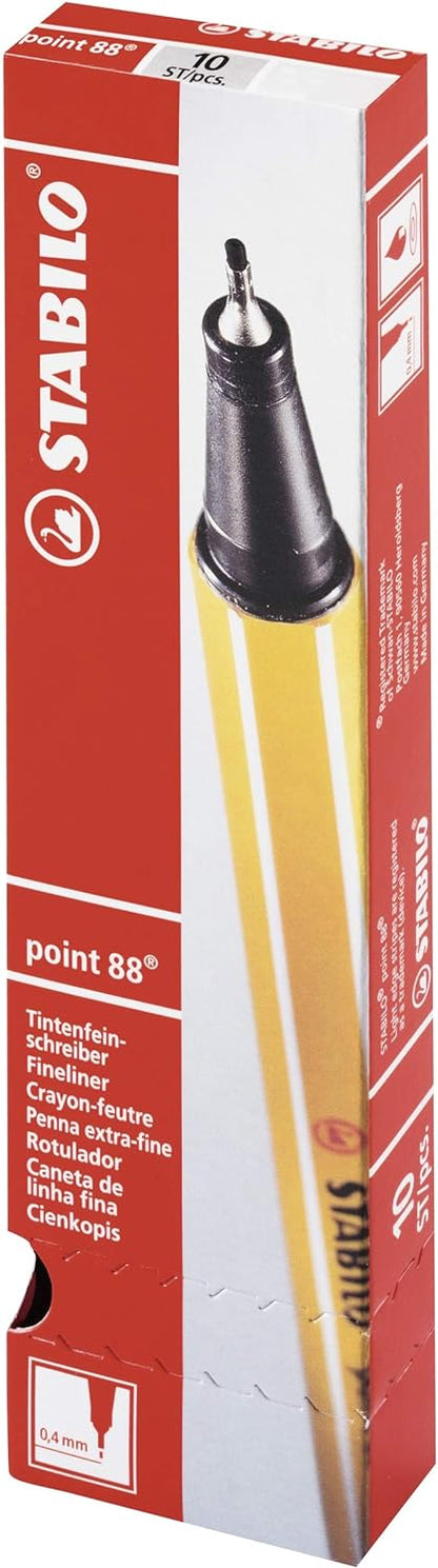 Fineliner - STABILO point 88 - Pack of 10