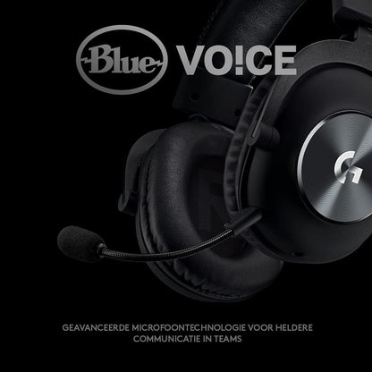 Logitech G PRO X Gaming Headset (2nd Generation) met Blue VO!CE, DTS Headphone:X 7.1 en 50 mm PRO-G Drivers (voor PC, PS5, PS4, Switch, Xbox Series X|S, Xbox One, VR) Bekabeld Surround Sound