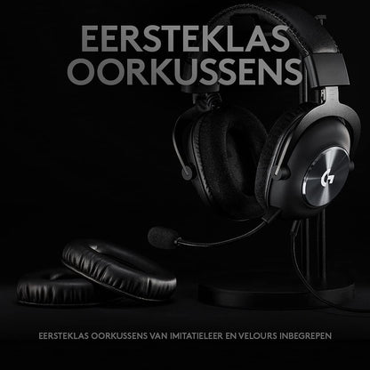 Logitech G PRO X Gaming Headset (2nd Generation) met Blue VO!CE, DTS Headphone:X 7.1 en 50 mm PRO-G Drivers (voor PC, PS5, PS4, Switch, Xbox Series X|S, Xbox One, VR) Bekabeld Surround Sound