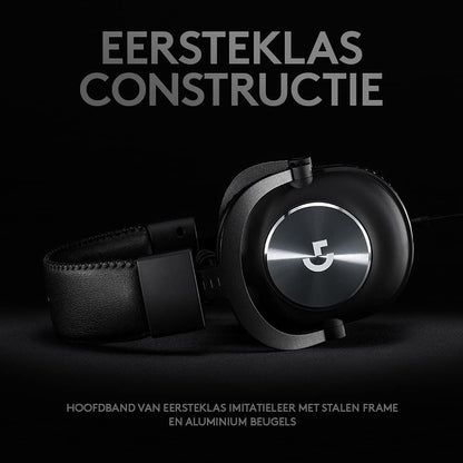 Logitech G PRO X Gaming Headset (2nd Generation) met Blue VO!CE, DTS Headphone:X 7.1 en 50 mm PRO-G Drivers (voor PC, PS5, PS4, Switch, Xbox Series X|S, Xbox One, VR) Bekabeld Surround Sound