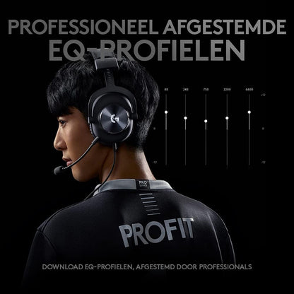 Logitech G PRO X Gaming Headset (2nd Generation) met Blue VO!CE, DTS Headphone:X 7.1 en 50 mm PRO-G Drivers (voor PC, PS5, PS4, Switch, Xbox Series X|S, Xbox One, VR) Bekabeld Surround Sound
